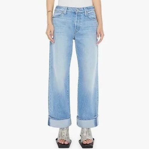 Mother Superior The Dodger Button Hover Cuff Jeans Womens 32 Funk N Flair Blue